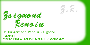 zsigmond renoiu business card